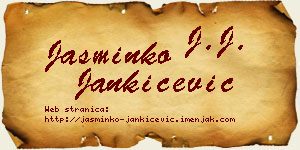 Jasminko Jankićević vizit kartica
